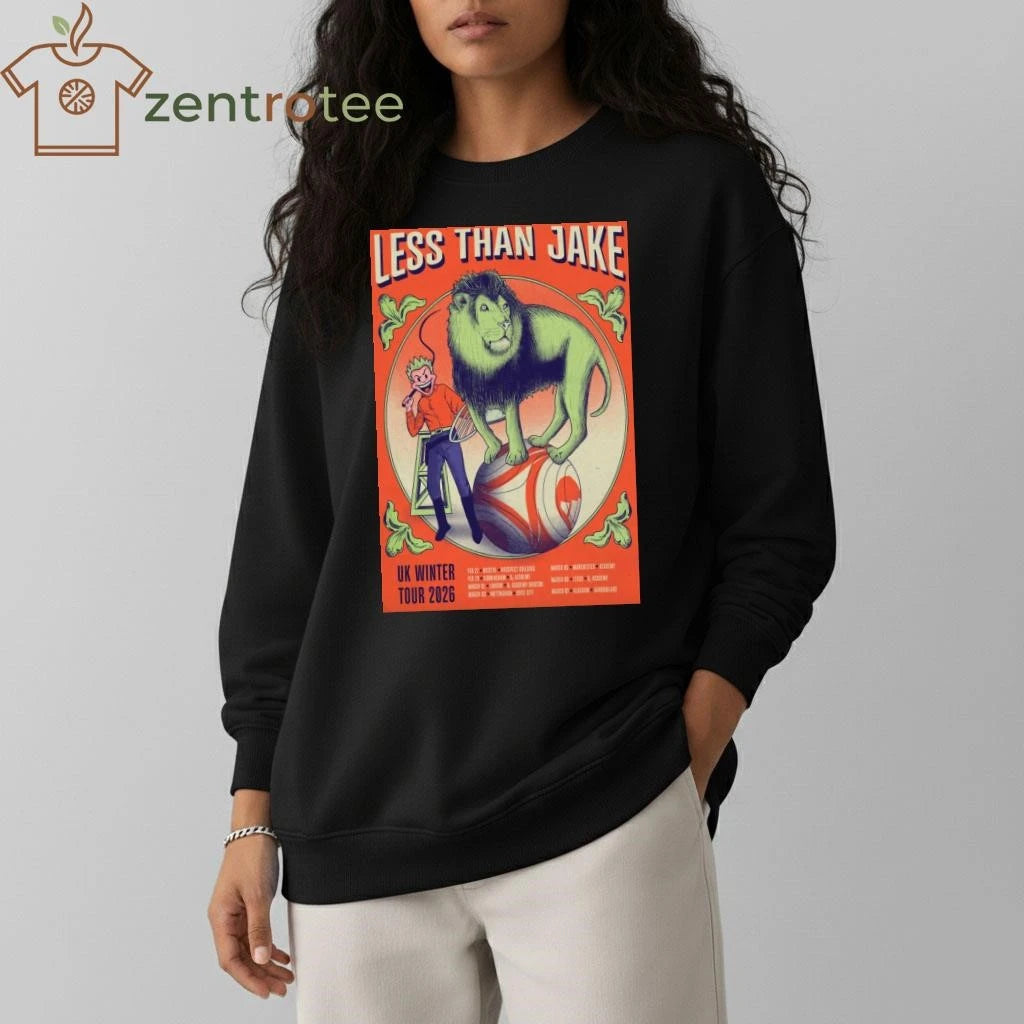Less Than Jake UK Winter Tour 2026 tee
