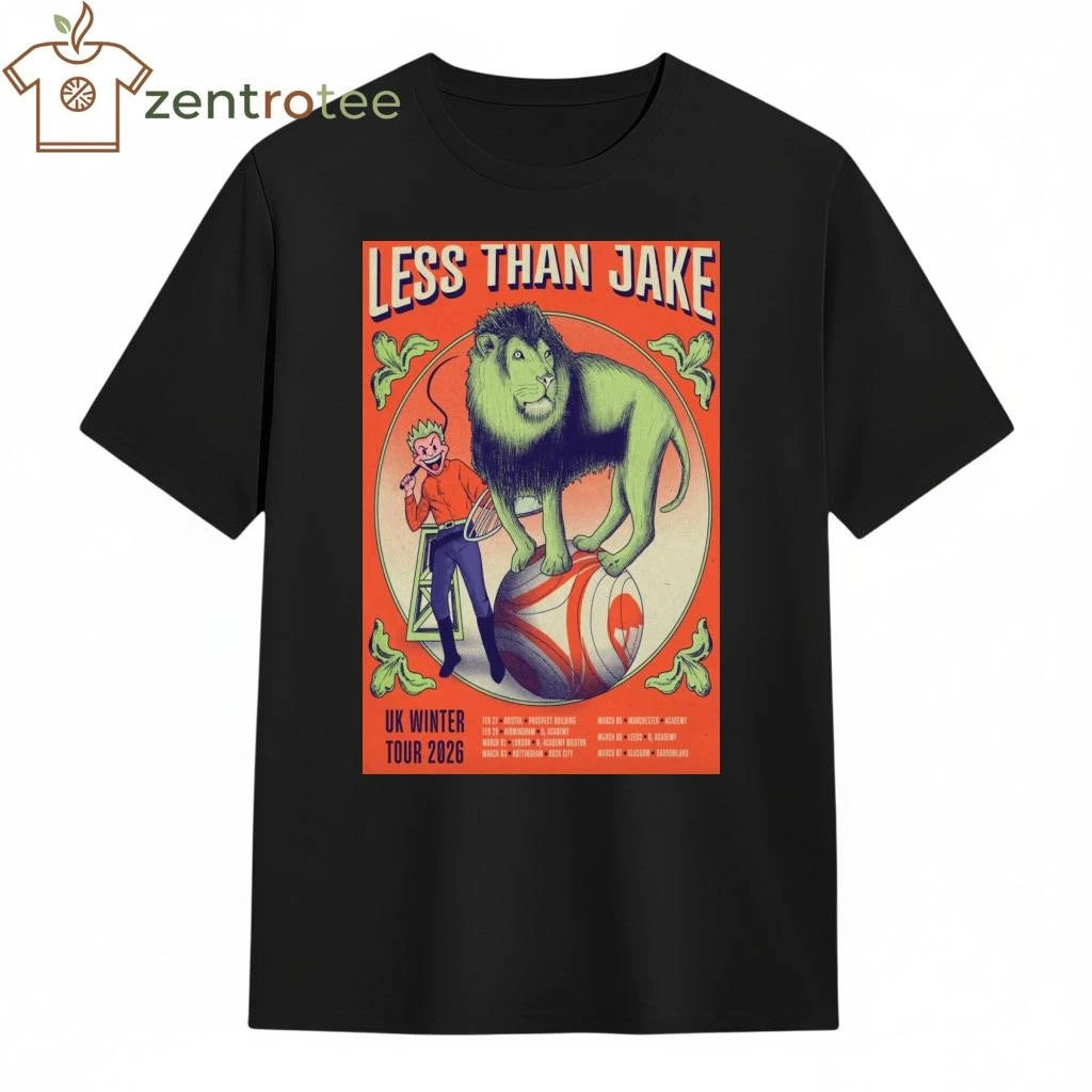 Less Than Jake UK Winter Tour 2026 tee