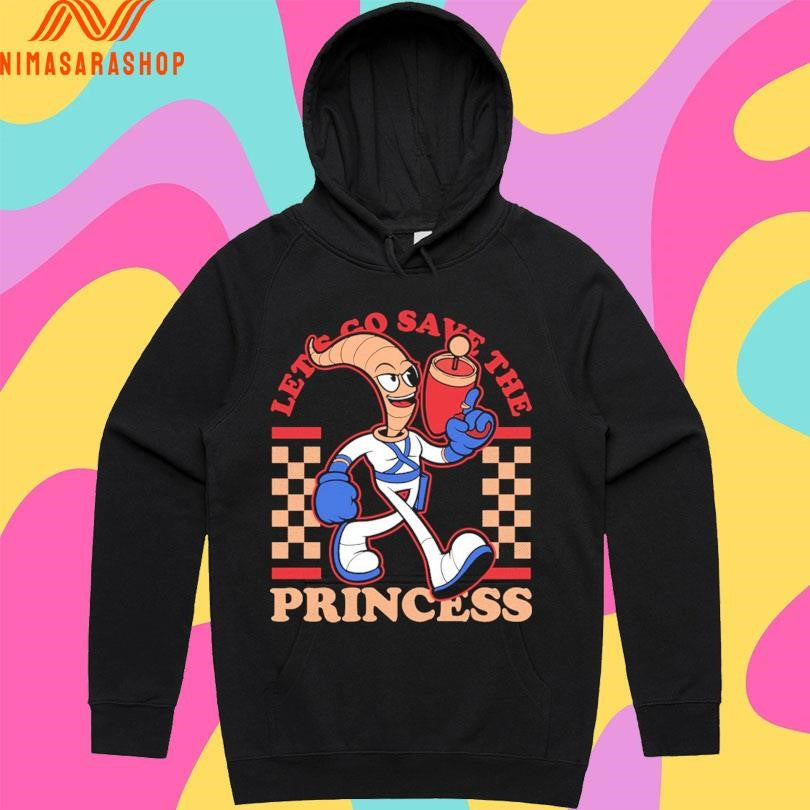 Let’s Go Save The Princess Earthworm Shirts