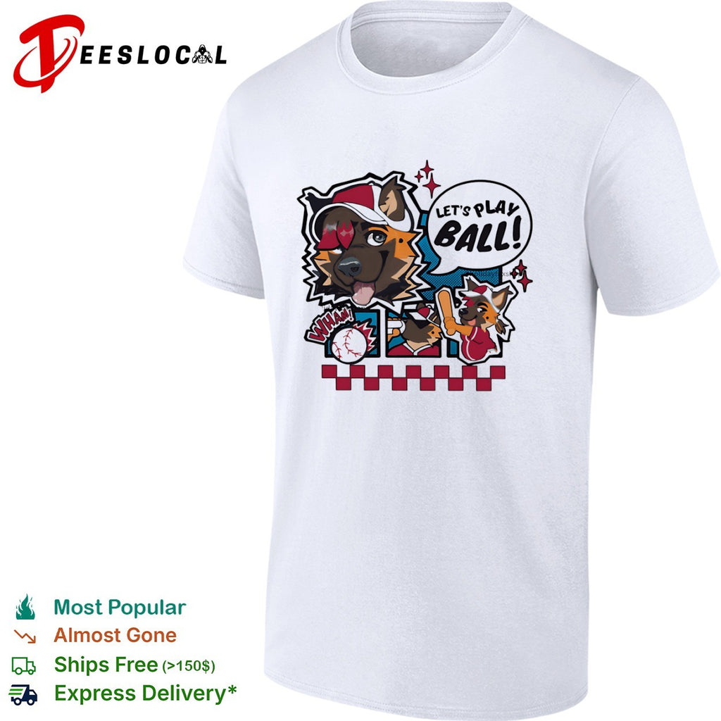 Let’s Play Ball cartoon shirt