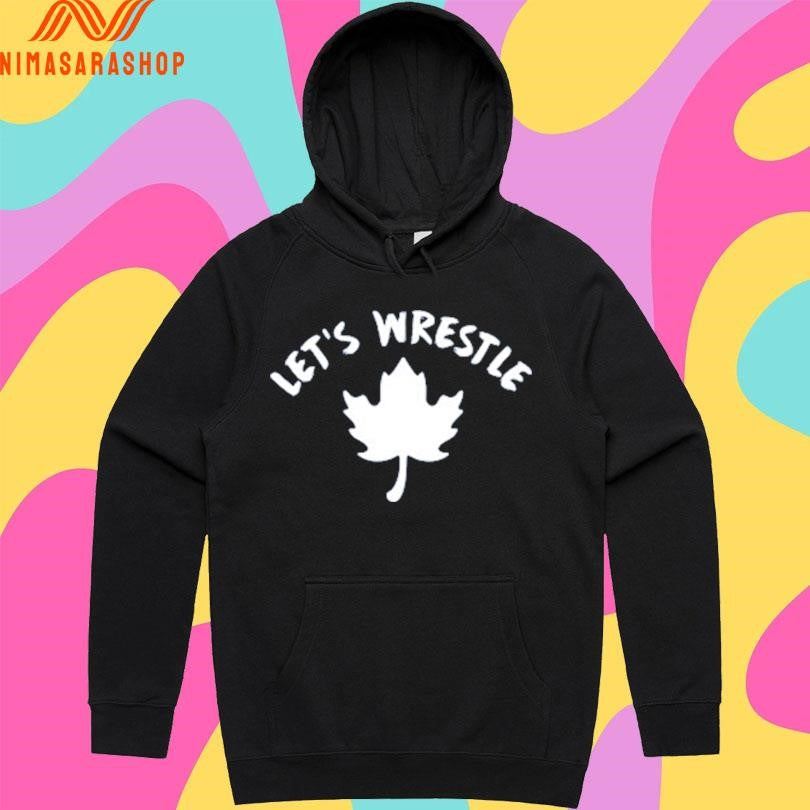 Let’s Wrestle Maple Leaf Navy Shirts