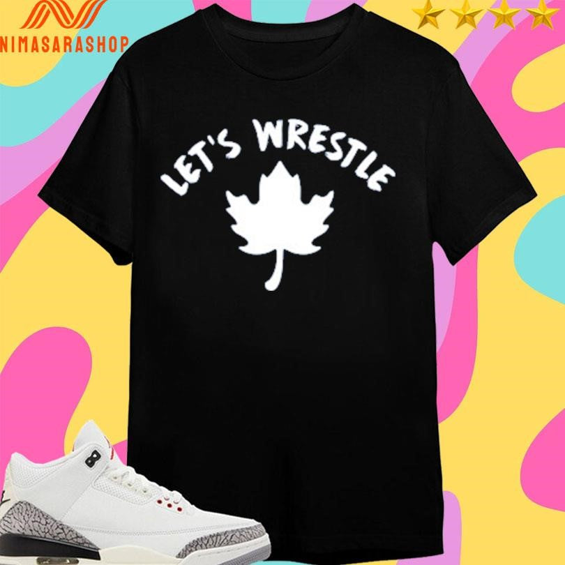 Let’s Wrestle Maple Leaf Navy Shirts