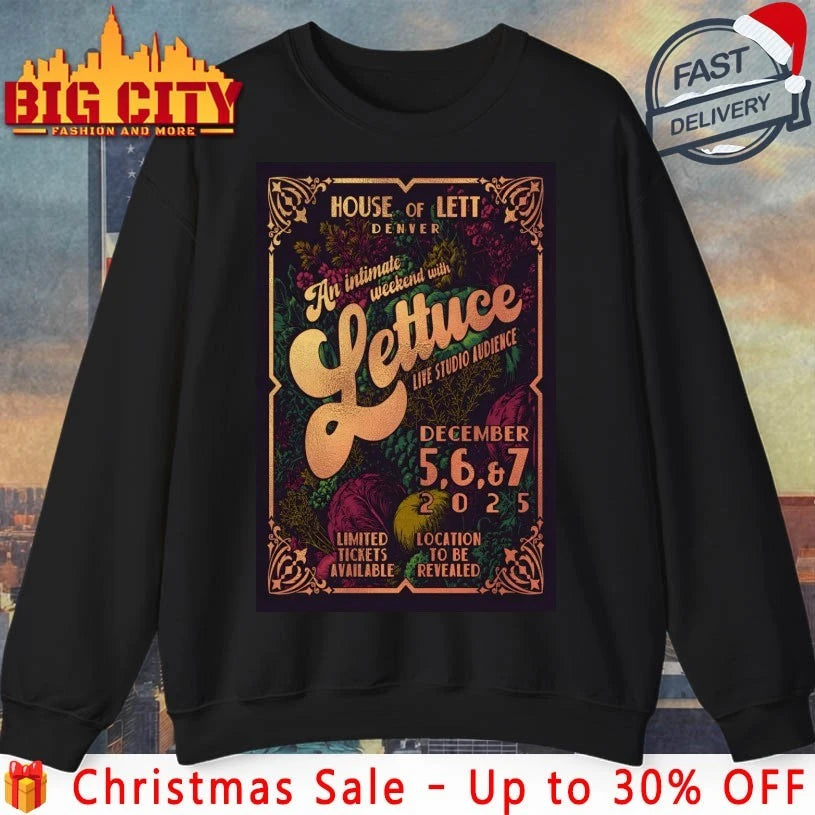 Lettuce Dec 5-7 2025 House Of Lettuce In Denver CO Poster shirt