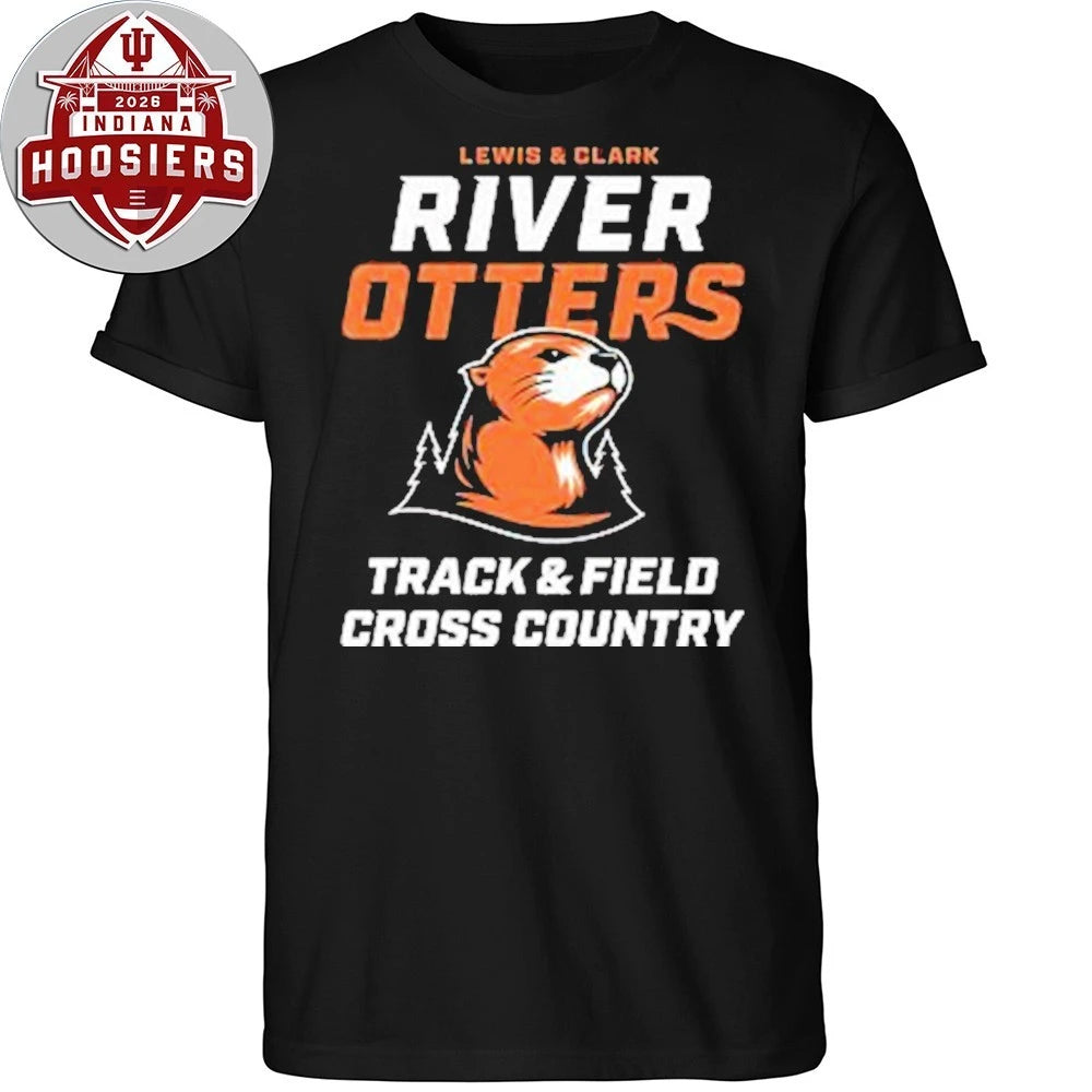 Lewis And Clark River Otters Track And Field Cross Country Logo T-Shirt