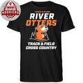 Lewis And Clark River Otters Track And Field Cross Country Logo T-Shirt