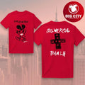 Lewis Hamilton Crew Las Vegas Lucky Mouse Red Two Sided Shirt