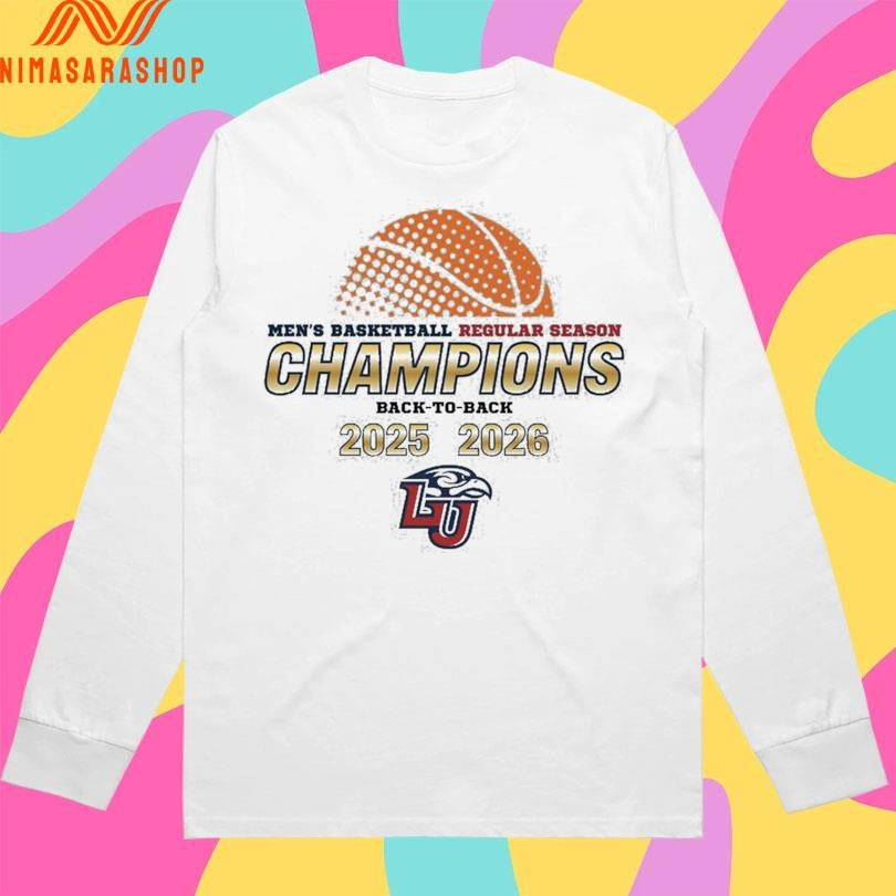 Liberty Flames Men’s Basketball Regular Season Champions Back-To-Back 2025-2026 Shirts