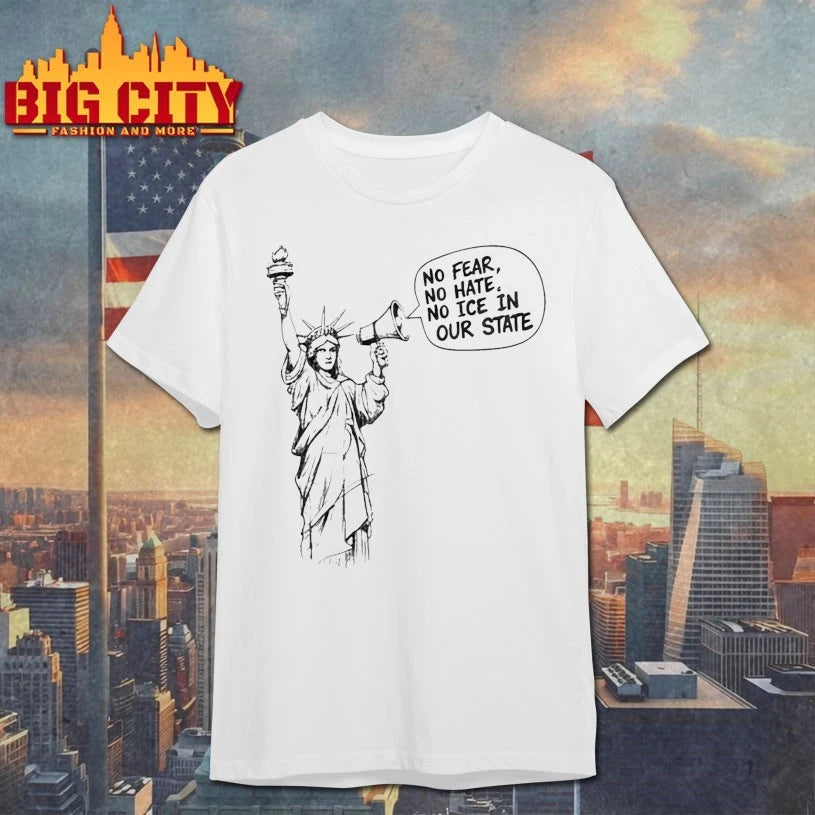 Liberty No Fear No Hate No ICE In Our State shirt