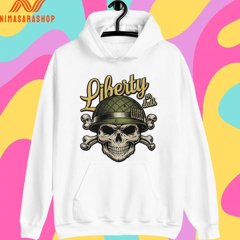 Liberty Or Death Skull Shirts