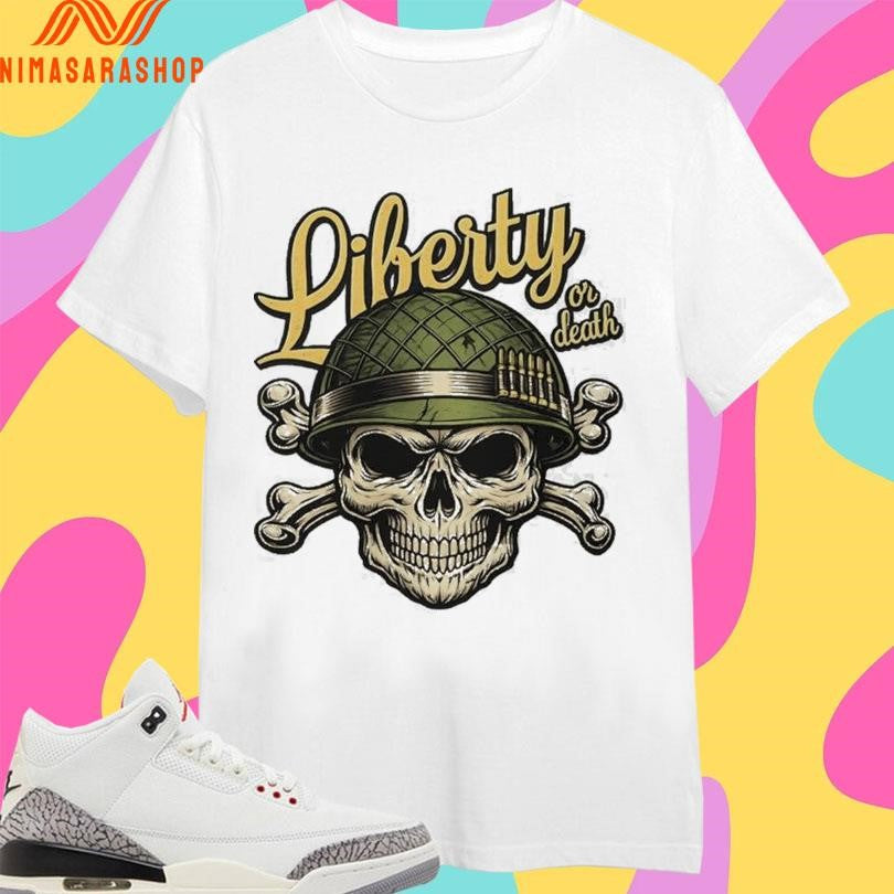 Liberty Or Death Skull Shirts