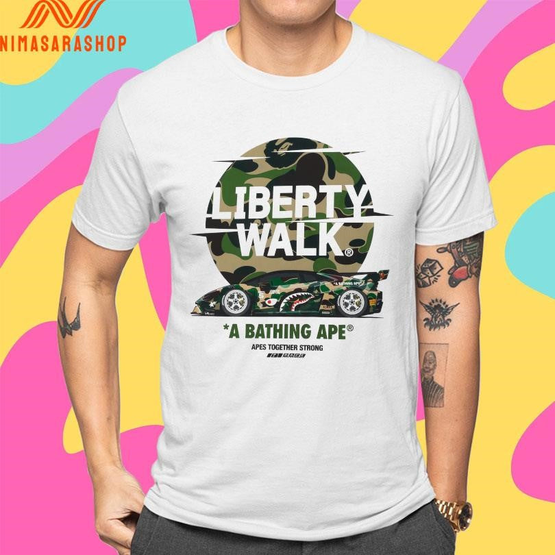 Liberty Walk A Bathing Ape Apes Together Strong Shirts