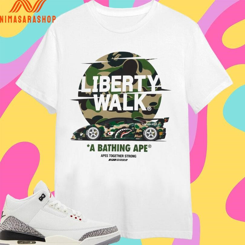 Liberty Walk A Bathing Ape Apes Together Strong Shirts