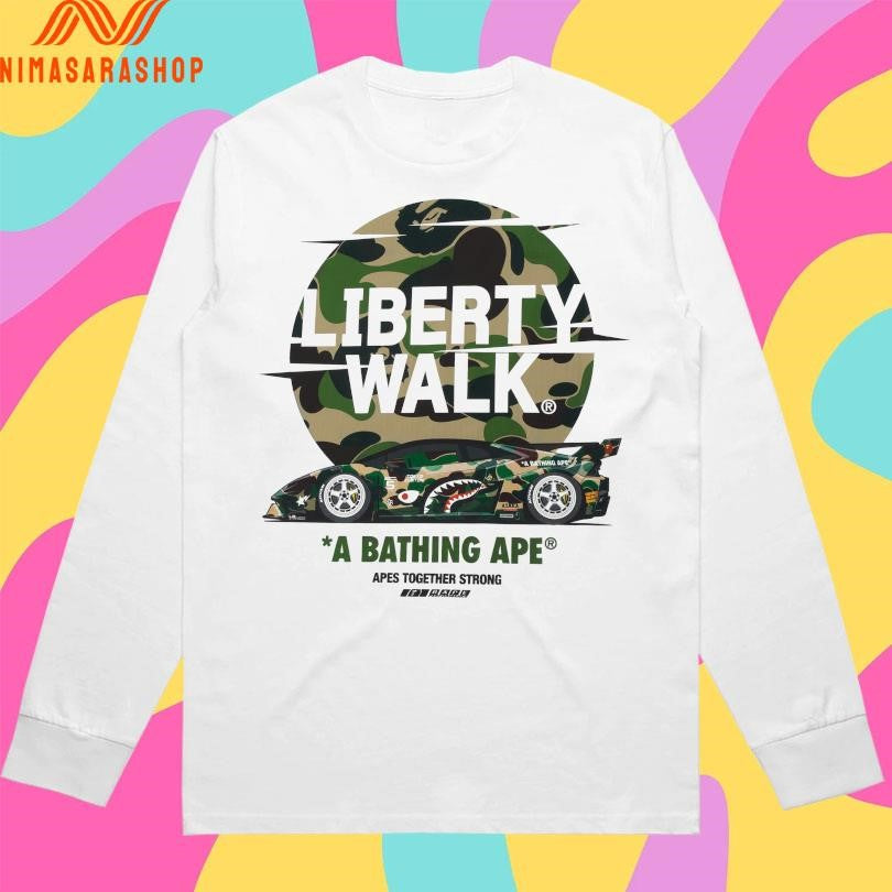 Liberty Walk A Bathing Ape Apes Together Strong Shirts