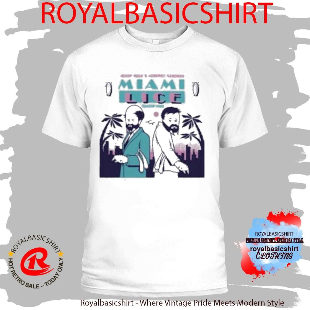 Lice Aesop Rock &amp; Homeboy Sandman Miami Lice T-Shirt