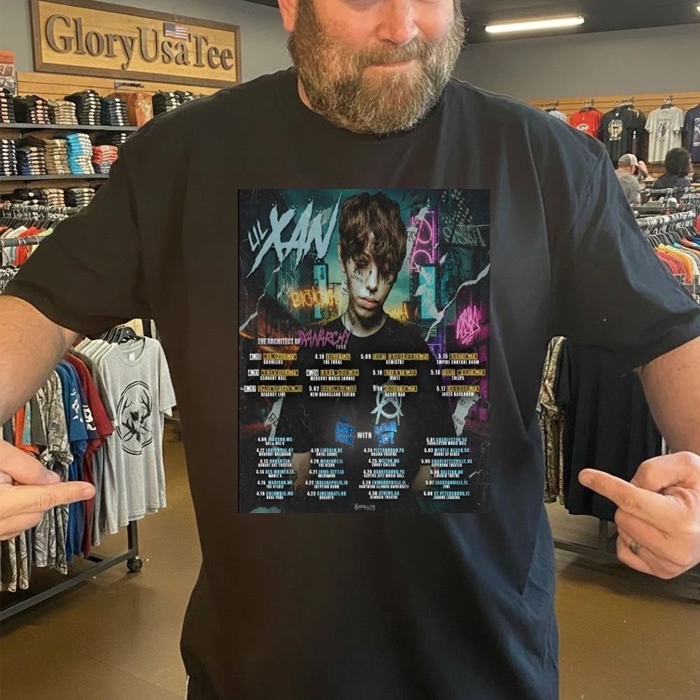 Lil Xan The Architect of XanArchy Tour 2026 Schedule Venue Tour Dates Poster Shirt
