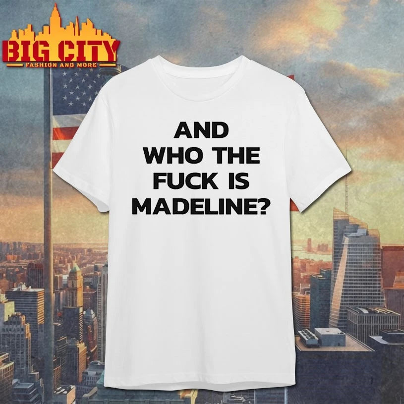 Lily Allen wearing And Who The Fuck Is Madeline shirt