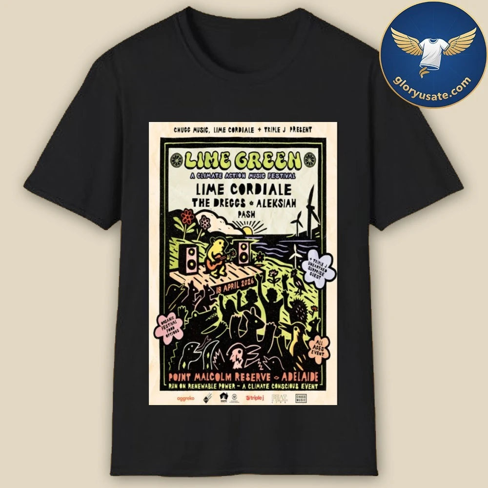 Lime Cordiale Apr 18 2026 Point Malcolm Reserve Semaphore Adelaide Poster Shirt