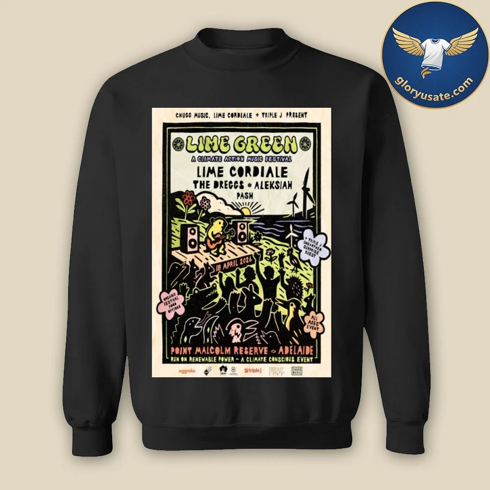 Lime Cordiale Apr 18 2026 Point Malcolm Reserve Semaphore Adelaide Poster Shirt