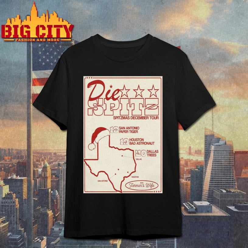 Limited Edition Die Spitz Spitzmas December Tour 2025 Poster Shirt