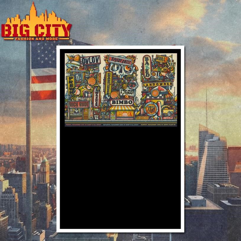 Limited Edition Drew Millward and Exploding In Sound Records Event 2025 Poster Shirt