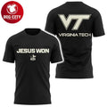 Limited Edition VT Hokies x Jesus Won Two Sided Shirt