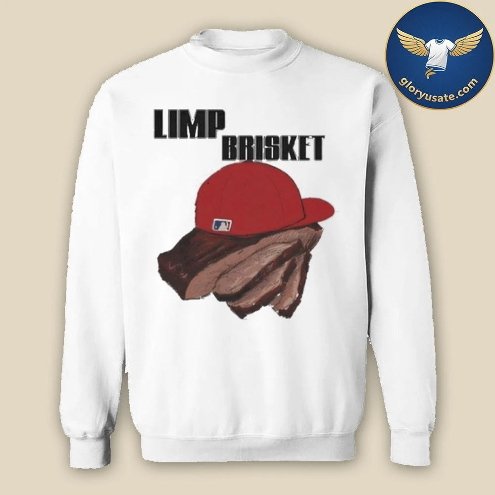 Limp Brisket Hat Red shirt