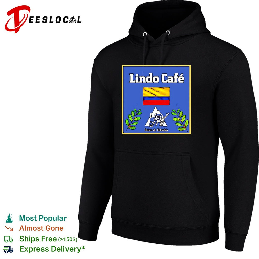 Lindo Cafe Perico de Colombia with Colombian Flag and Guerrilla Fighter shirt
