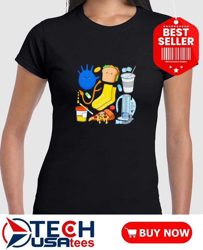 Lindsey Shelton Scrubhacks Collab Nurse Collage shirt