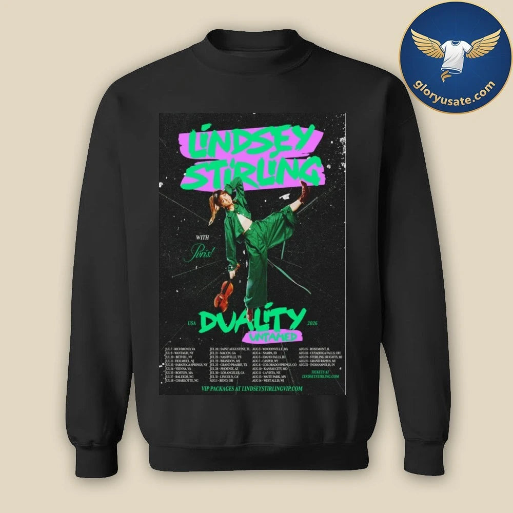 Lindsey Stirling Duality Untamed Tour USA Summer 2026 Poster Shirt