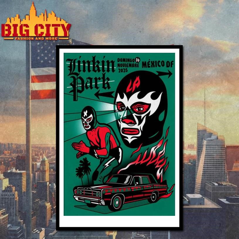 Linkin Park 11-16-2025 Mexico City Poster Shirt