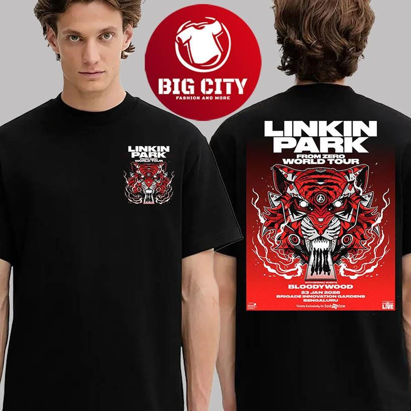 Linkin Park From Zero Bengaluru Poster Two Sided Shirt