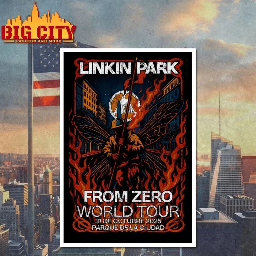 Linkin Park From Zero Oct 31 2025 Parque De La Ciudad Concert Poster shirt