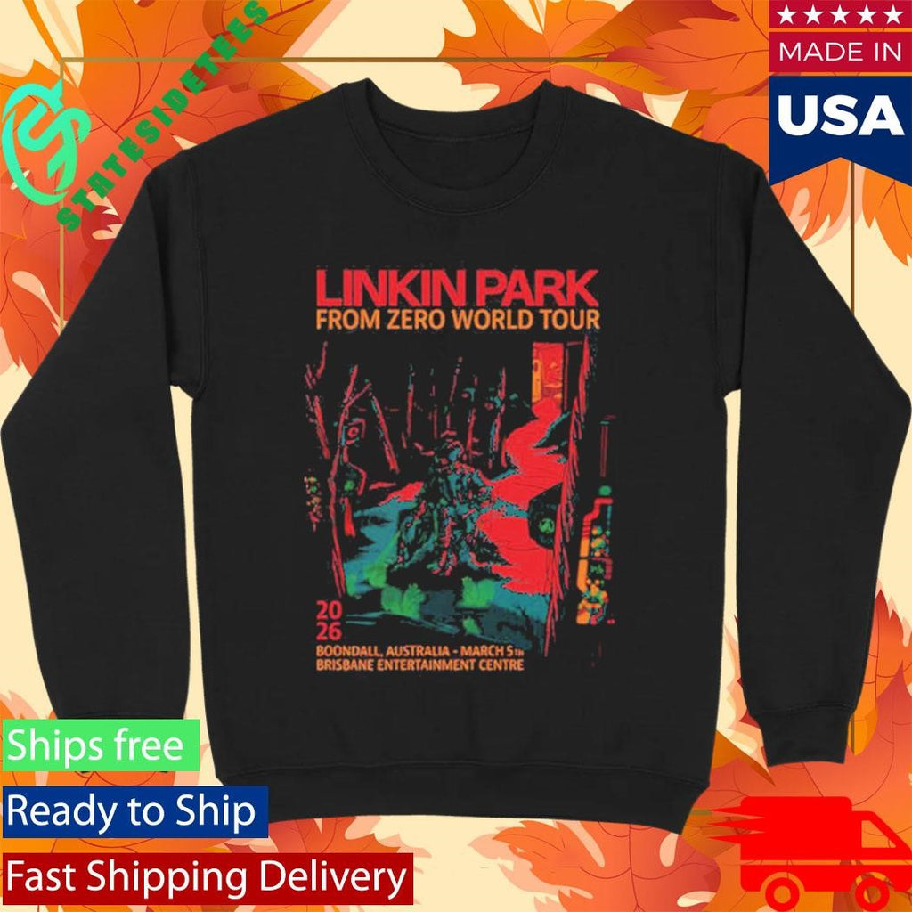 Linkin Park From Zero World Tour 2026 At Brisbane Entertainment Center On March 5 2026 Boondall Australia Art By Jeff McMillan Shirt