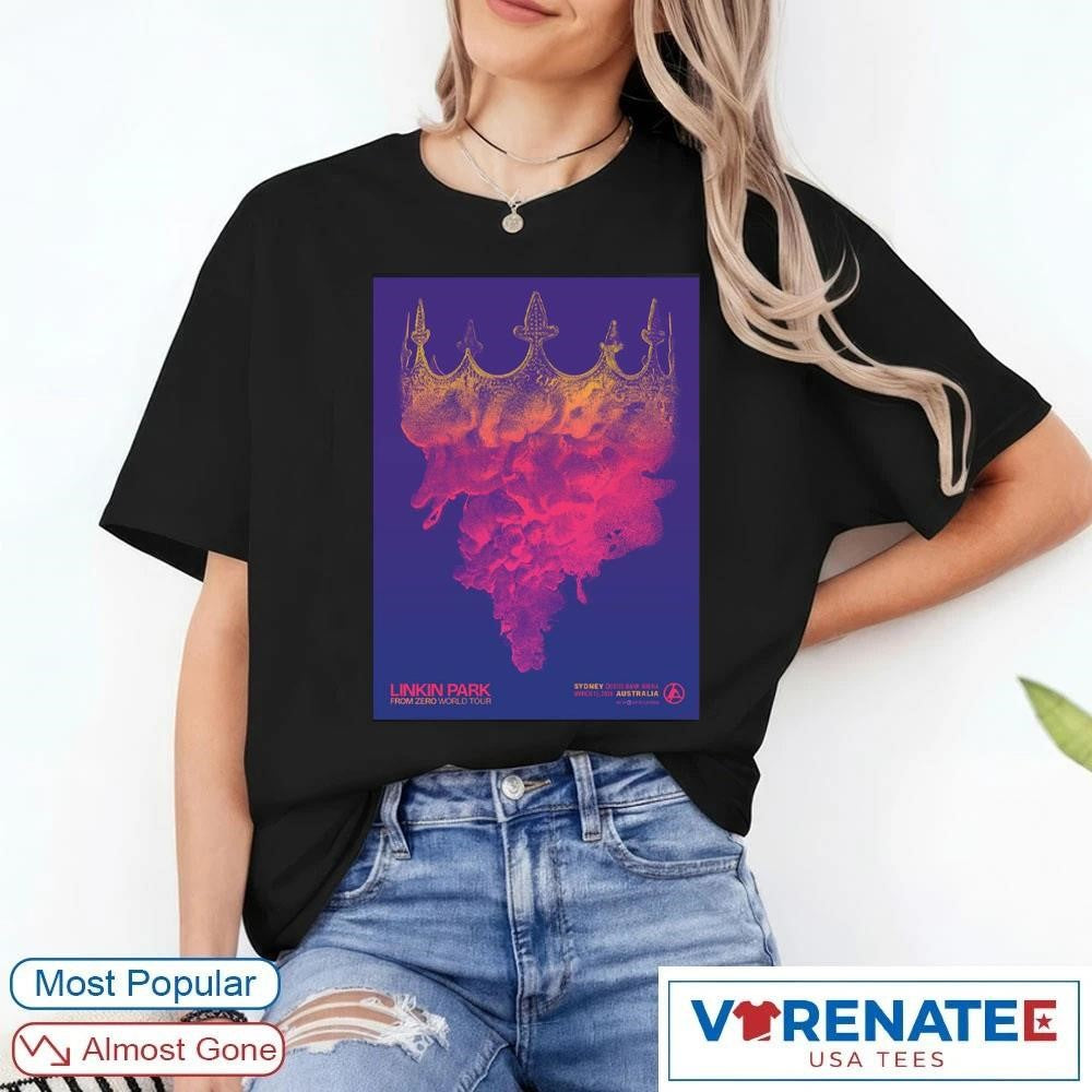 Linkin Park From Zero World Tour 2026 Sydney Australia Night 2 Gig Qudos Bank Arena March 15 shirt