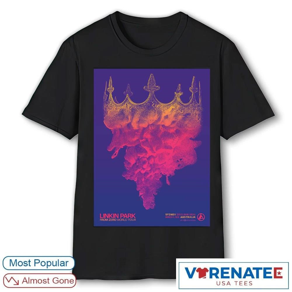 Linkin Park From Zero World Tour 2026 Sydney Australia Night 2 Gig Qudos Bank Arena March 15 shirt
