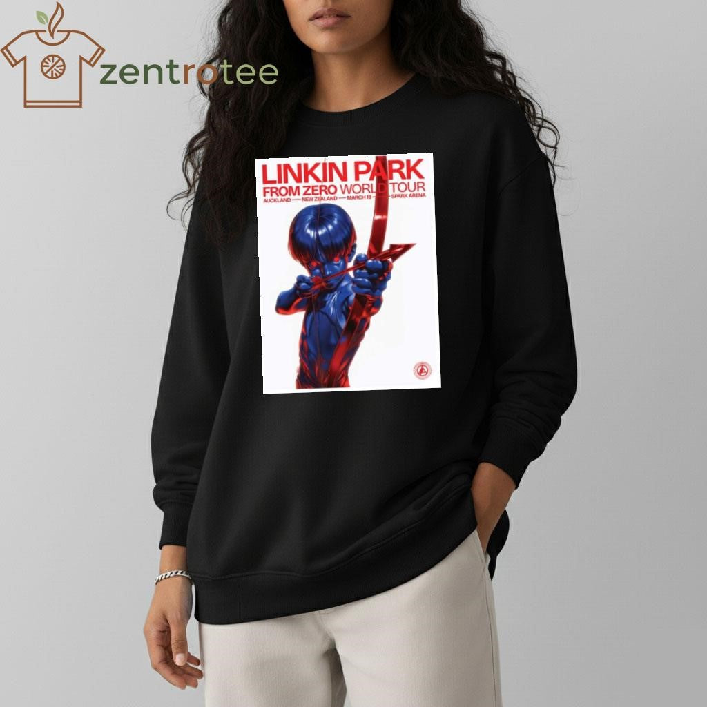 Linkin Park From Zero World Tour Auckland New Zealand 2026 Event Poster shirt