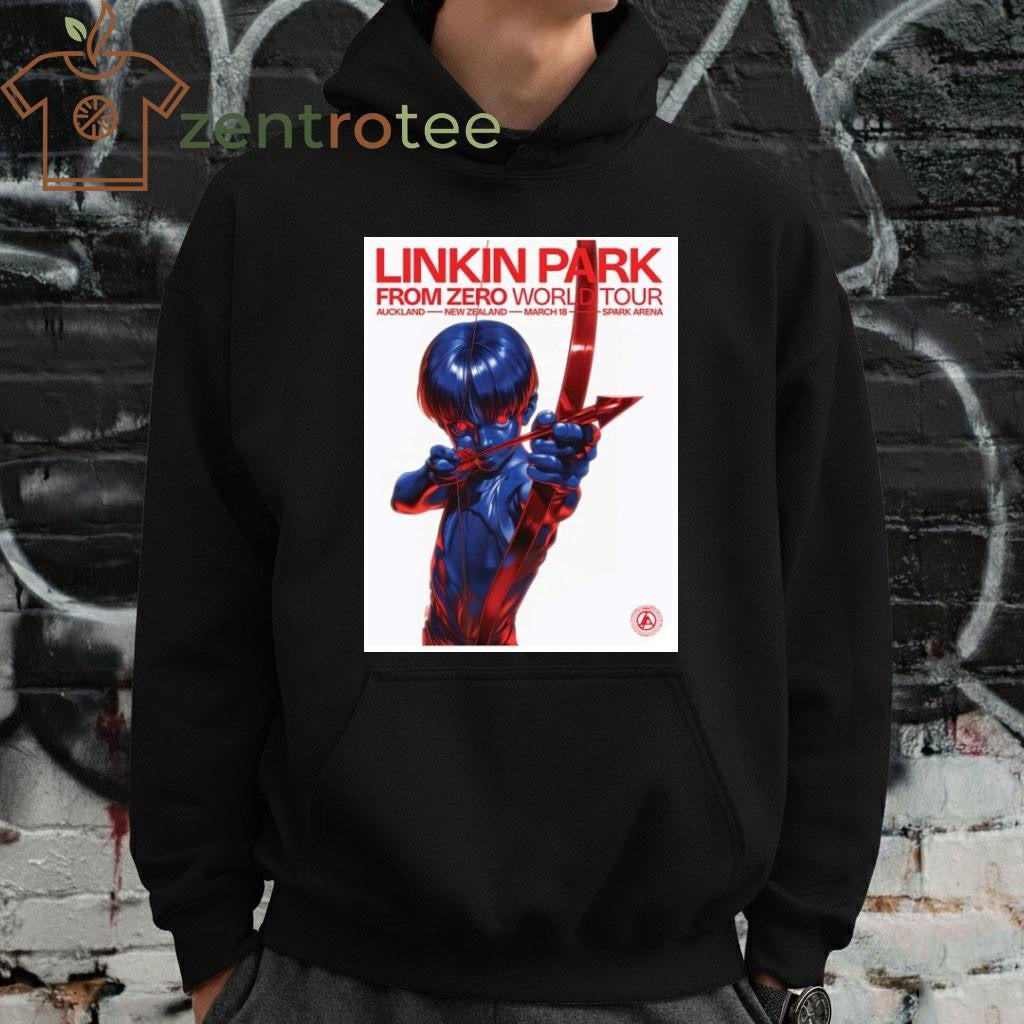 Linkin Park From Zero World Tour Auckland New Zealand 2026 Event Poster shirt