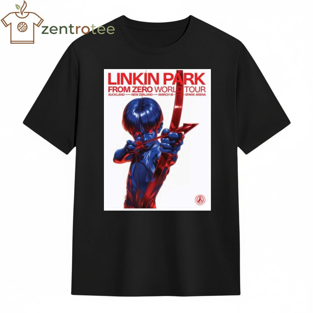 Linkin Park From Zero World Tour Auckland New Zealand 2026 Event Poster shirt