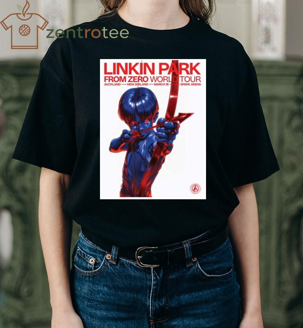 Linkin Park From Zero World Tour Auckland New Zealand 2026 Event Poster shirt