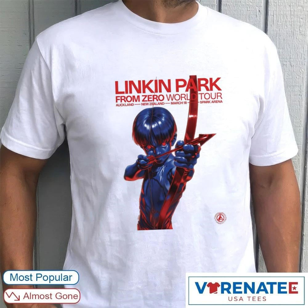 Linkin Park From Zero World Tour Auckland New Zealand 2026 Event Spark Arena March 18 Poster shirt