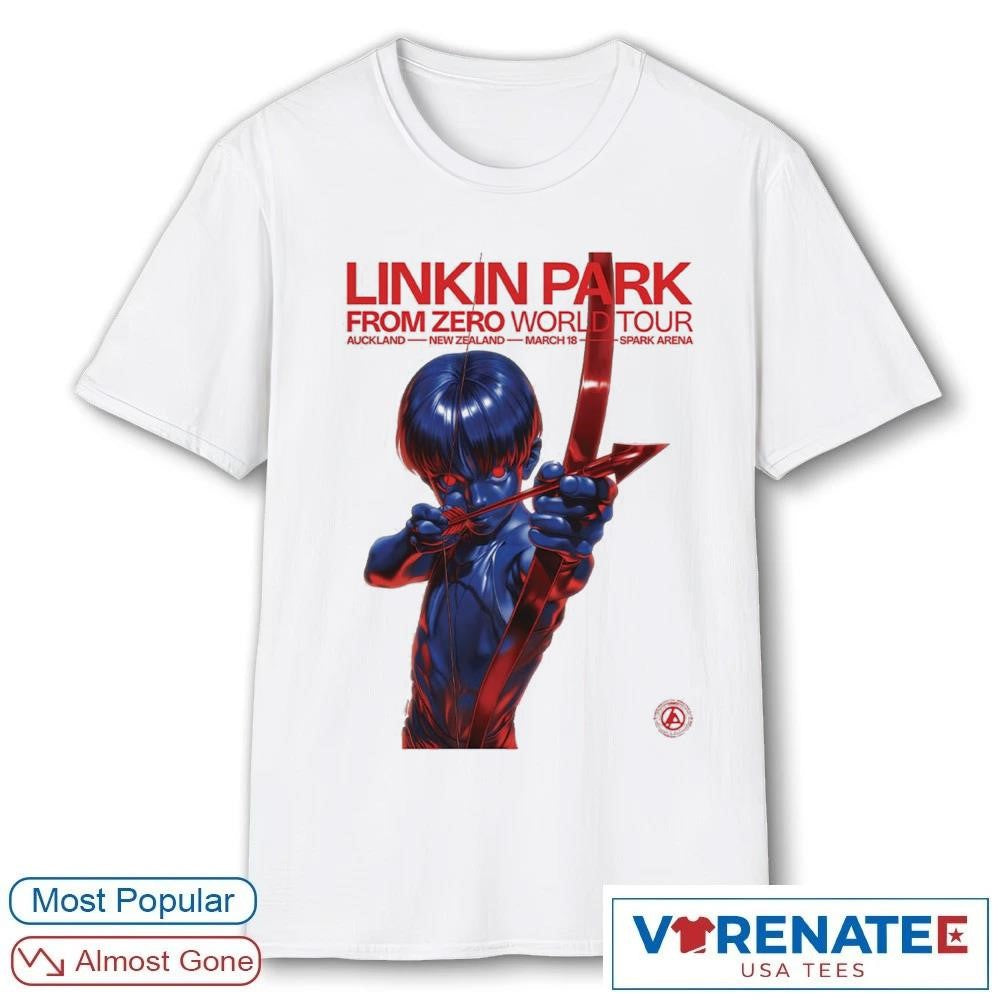 Linkin Park From Zero World Tour Auckland New Zealand 2026 Event Spark Arena March 18 Poster shirt