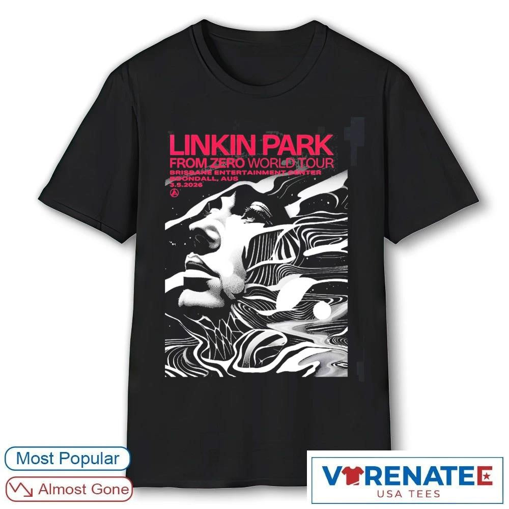 Linkin Park From Zero World Tour Boondall Australia 2026 Night 1 Gig Brisbane Entertainment Center March 3 shirt