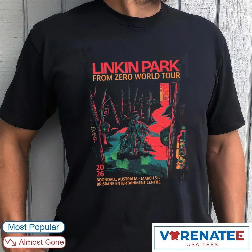Linkin Park From Zero World Tour Boondall Australia 2026 Night 2 Gig Brisbane Entertainment Center March 5 shirt