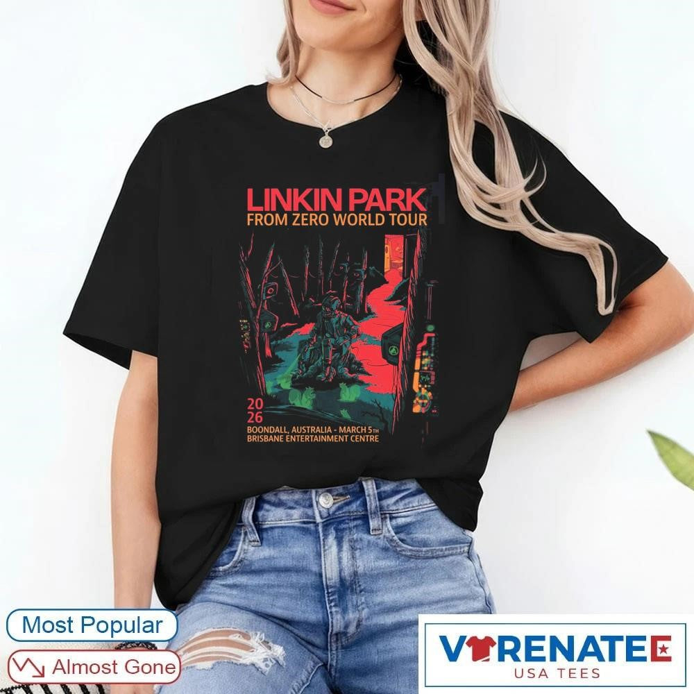 Linkin Park From Zero World Tour Boondall Australia 2026 Night 2 Gig Brisbane Entertainment Center March 5 shirt
