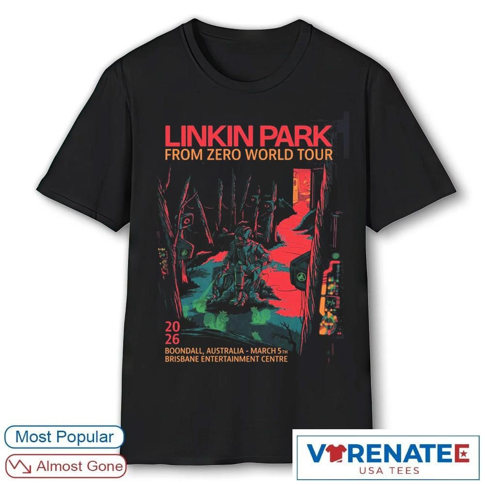 Linkin Park From Zero World Tour Boondall Australia 2026 Night 2 Gig Brisbane Entertainment Center March 5 shirt