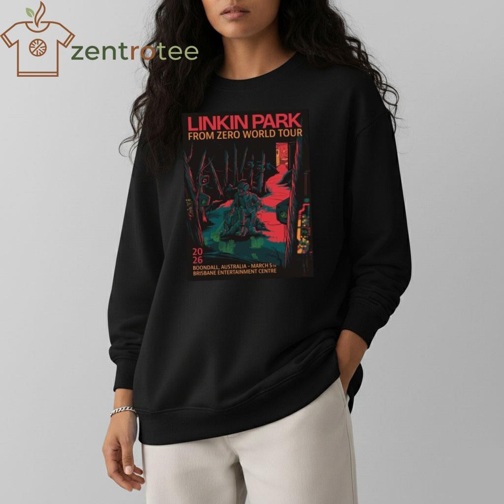 Linkin Park From Zero World Tour Boondall Australia 2026 Night 2 Gig Poster shirt