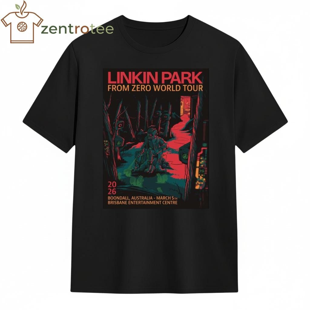 Linkin Park From Zero World Tour Boondall Australia 2026 Night 2 Gig Poster shirt