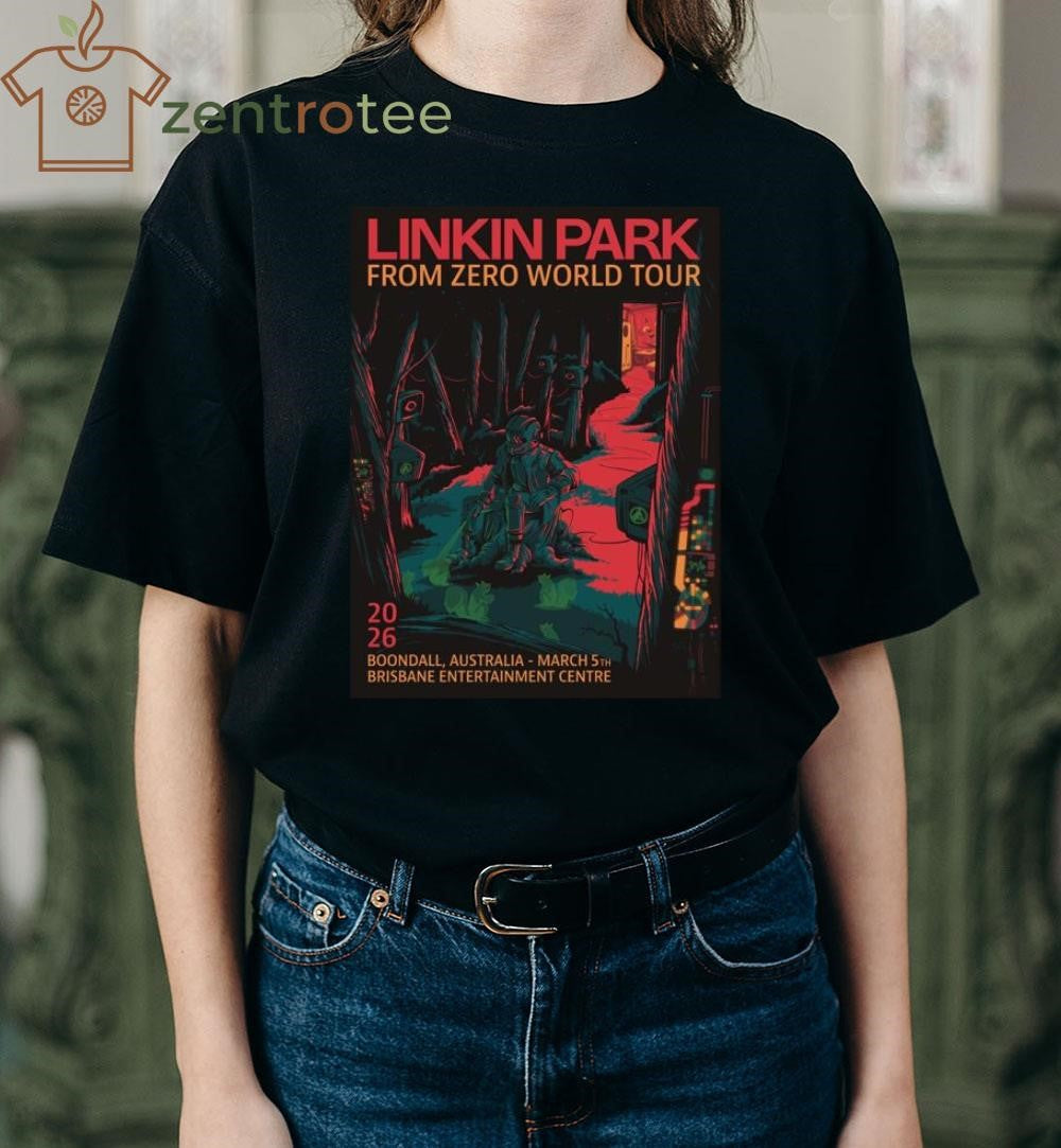 Linkin Park From Zero World Tour Boondall Australia 2026 Night 2 Gig Poster shirt