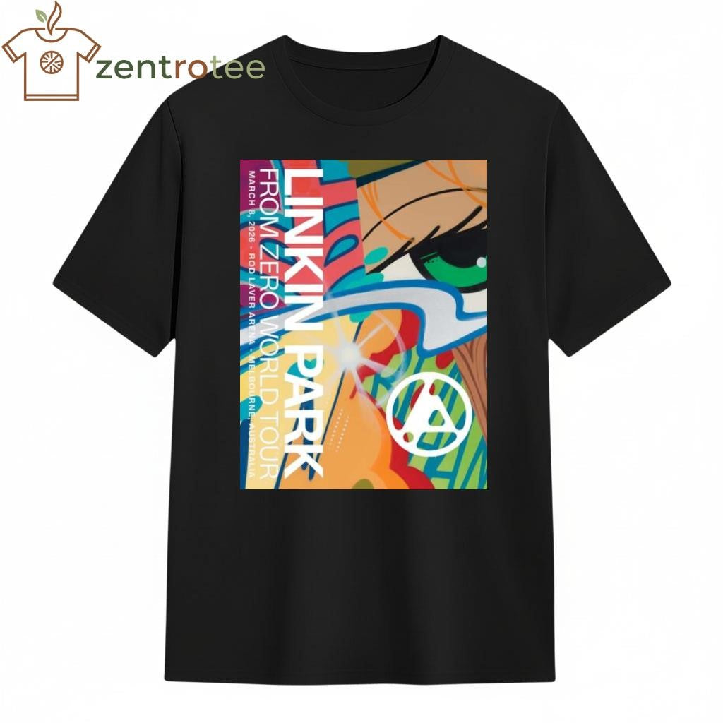 Linkin Park From Zero World Tour Melbourne Australia 2026 Night 1 Gig Poster shirt