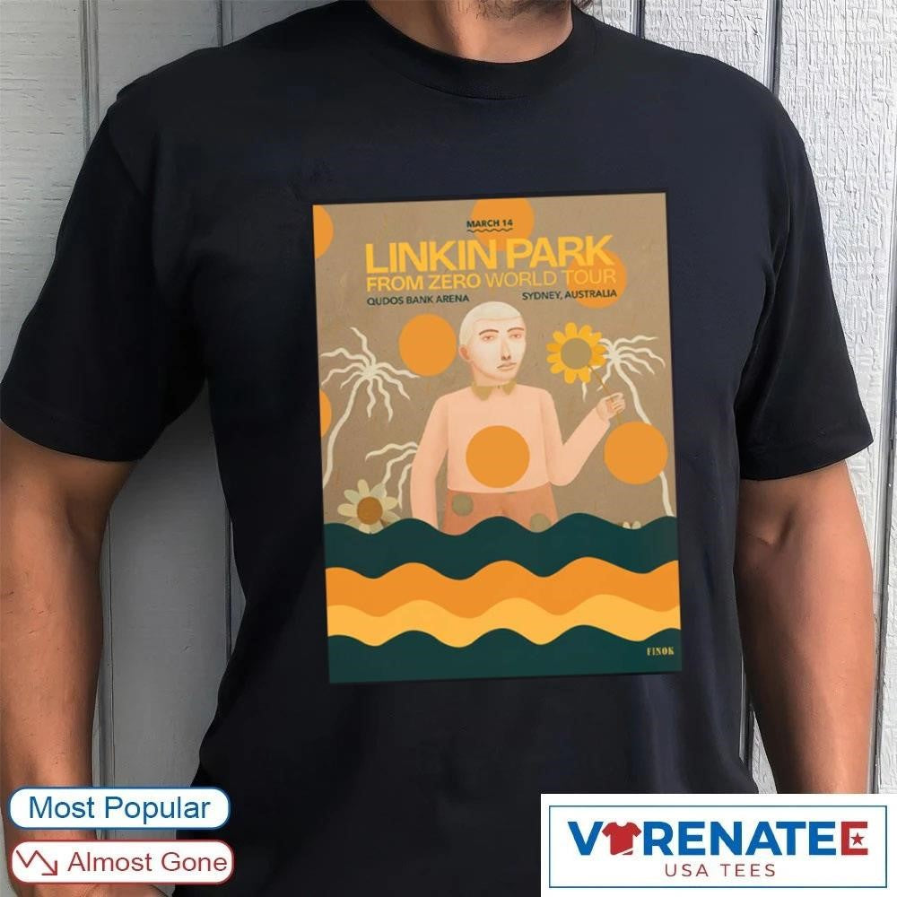 Linkin Park From Zero World Tour Sydney Australia 2026 Night 1 Gig Qudos Bank Arena March 14 shirt